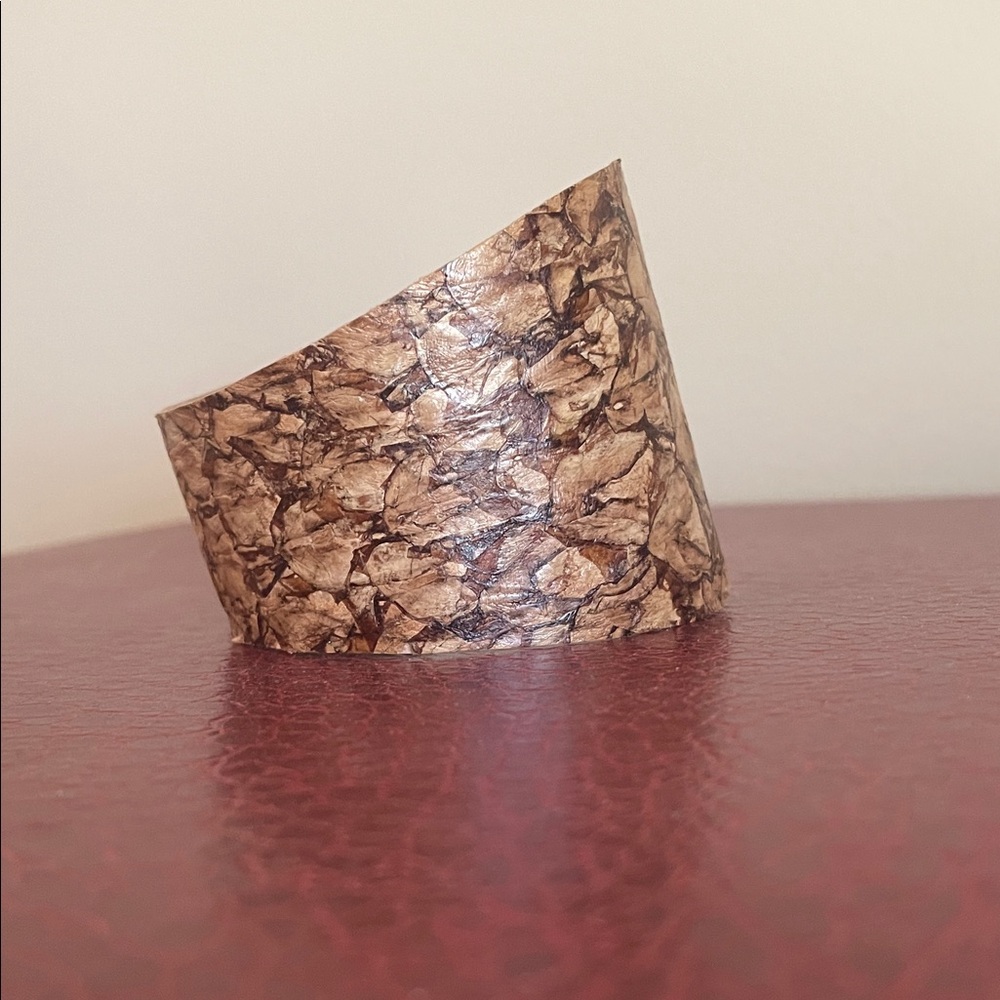 Fish Leather cuff bracelet